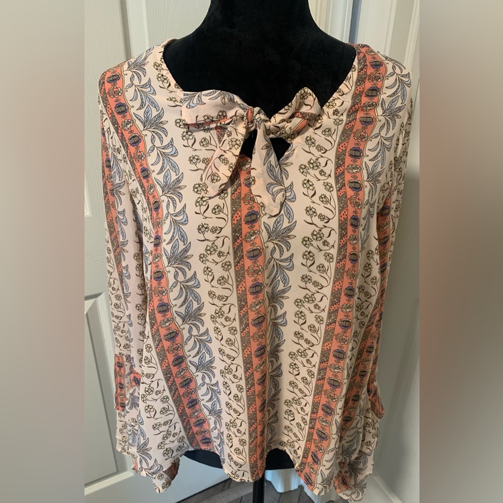 NWT Loveriche Bohemian Floral Blouse